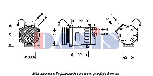 AKS DASIS Kompressori, ilmastointilaite 851369N